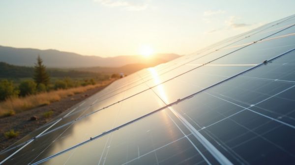 Puiser de l'énergie renouvelable avec des panneaux solaires photovoltaïques